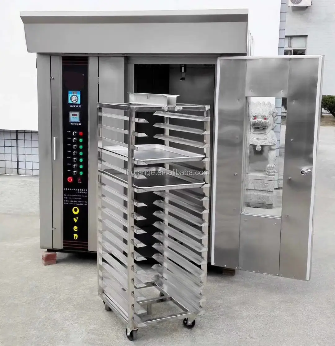32 Trays rotary bread rack oven / Bakery equipment / Rotating baking oven stainless steel gas oven electric rotary oven bread