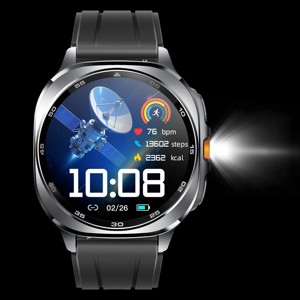 Montre GPS intelligente d'extérieur TS400 avec Beidou, 128 modes sportifs, altimètre, baromètre, boussole, lampe de poche, commande vocale IA <span class=keywords><strong>GPT</strong></span>, suivi du sommeil magnétique - Product Image 1