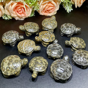 <span class=keywords><strong>Tortuga</strong></span> de <span class=keywords><strong>Jaspe</strong></span> con Piel de Leopardo Tallada en Piedra Natural, Precio Económico Directo de Fábrica, para Feng Shui - Product Image 2