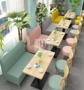 Sofa en bois de style moderne Sièges pour les restaurants de restauration rapide Cafés Hôtels Salons-Fabricant de meubles commerciaux - Product Image 5