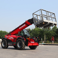 Chariot télescopique diesel 4x4 avancé de 4 tonnes, 17,6 m, avec flèche télescopique résistante à l'usure et système de détection de charge variable