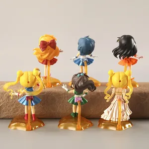 Set de 6 Figuras de PVC de 8 cm de la Serie Sailor Moon, Lindas Figuras Coleccionables de Anime Japonés Kawaii - Product Image 5