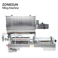 ZONESUN ZS-GTU1 Semi Automatique de Pâte de Curry Confiture Sauce Chili Machine de Remplissage Pneumatique De Mélange De Boue de Machine de Remplissage