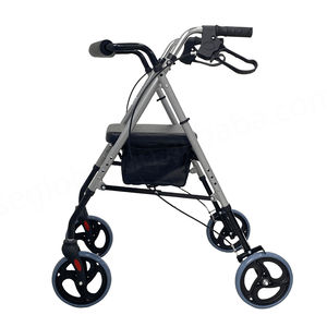 Andador Plegable con Asiento para Personas Mayores o con Discapacidad, Venta Directa de Fábrica, CA503SKD (Rojo), Ayuda para Caminar, Freno de Disco de Acero, Ligero - Product Image 2