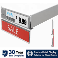 Etiqueta de Precio para Exhibición en Tiendas Hookei, Tira de PVC para Datos, Portaetiquetas de Plástico con Adhesivo