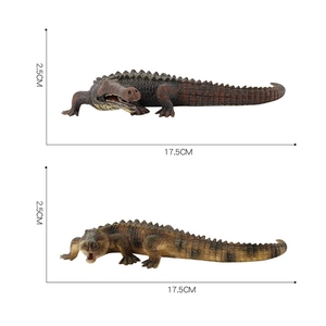 Modelo de Cocodrilo Simulador de Animales Salvajes, Cocodrilo <span class=keywords><strong>Emperador</strong></span> Negro, Anfibio, Juguetes Cognitivos Sólidos al por Mayor para Niños - Product Image 5