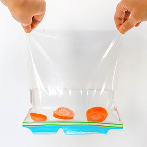 Eco Friendly Food Storage Sandwich Self Seal Plastic Packaging Resealable Zipper Clear Zip Bag