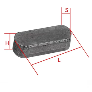 Acero al carbono de superficie chapada en zinc de llave paralela plana métrica <span class=keywords><strong>DIN6885</strong></span> para uso en la industria pesada - Product Image 1