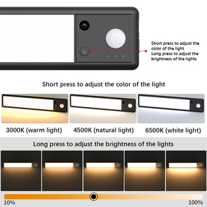 Nhôm Hồ Sơ Ánh Sáng Cơ Thể Thông Minh Cảm Biến Ánh Sáng Cho Tủ Quần Áo Tủ Quần Áo Có Thể Sạc Lại LED Tủ Cảm Biến Ánh Sáng - Product Image 4