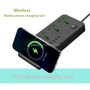 Nhà Máy giá bán buôn phổ Dải điện, 3 cửa hàng với USB-A và USB-C + không dây sạc Rack, mở rộng Dây ổ cắm - Product Image 5