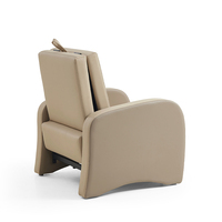 Sofá Cama Individual Convertible, Plegable y Extensible, Hecho de Cuero de Grado Médico, Apto para Hospitales
