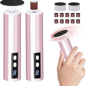 Removedor de Callos Eléctrico Inalámbrico 2 en 1, Papel de Lija Reemplazable, 9 Velocidades, Herramientas de Pedicura, Amoladora de Pies Portátil - Product Image 5