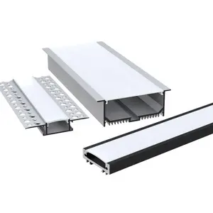 Extrusion LED Strip Aluminum LED Profile for LED Hard Bar Light LED Bar Aluminum Channel Housing With cover End Cover