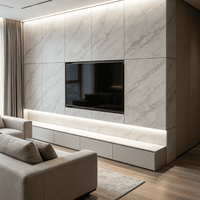 Panneau mural en aluminium nid d'abeille personnalisé de luxe, entièrement métallique, ignifuge, imperméable, insonorisant, décoratif, pour toute la maison, moderne