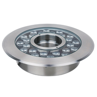 Ip68 étanche RGBW changement de couleur LED fontaine lumière DMX512 contrôlable DC24V acier inoxydable pour paysage sous-marin
