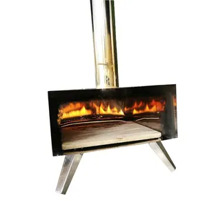 暖火工厂新设计流行便携式迷你燃气披萨烤箱，木烧披萨烤箱，木炭披萨烤箱