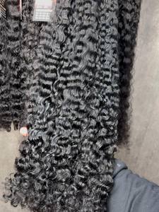 Vente en gros extensions de cheveux humains alignés sur des cuticules brutes perruque frisée birmane en <span class=keywords><strong>U</strong></span> partie perruques en V partie avec demi-perruque de cheveux humains bruts - Product Image 5