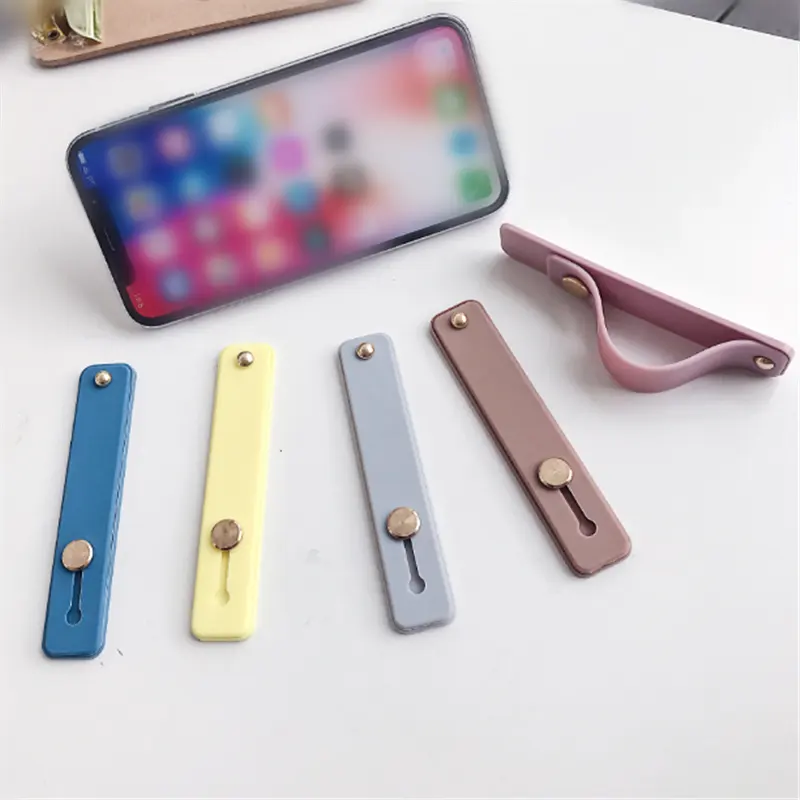 Wrist Band Hand Band Finger Grip Mobile Phone Holder Stand Push Pull Universal Car Phone Socket Holder For Iphone 11 Xiaomi