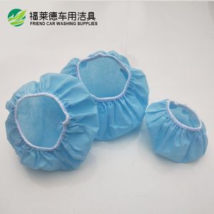 Housses de polisseuse pour voiture Friend Car Washing Supplies, 6 pouces, en tissu non tissé bleu et blanc, pour le cirage et le polissage - Product Image 3