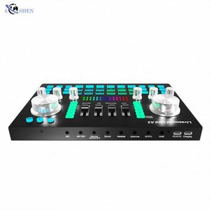 Tarjeta de Sonido USB Externa con Precio de Fábrica, para Teléfono Inteligente, Tableta, Transmisión en Vivo, Grabación, con Interfaz BT, Mezclador de Audio - Product Image 5
