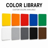 Panneau en mousse PVC coloré imprimé sur mesure résistant aux UV pour publicité extérieure, pleine couleur, 1220*2440mm (4*8 pi), 1-35mm