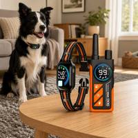 Neues Intelligentes Hundetrainingshalsband, 2-in-1 Trainings- und Antibell-Gerät für Haustiere, Wiederaufladbares Wasserdichtes Haustierzubehör für Mehrere Hunde