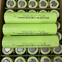 Batterie cylindrique rechargeable au lithium-ion LiFePO4 3,2 V 15 Ah 32140, batterie au lithium 32140, adaptée aux vélos électriques