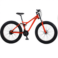 Vélo de montagne pour homme adulte, cadre en acier au carbone, suspension avant en alliage d'aluminium, freins à disque souples, 24/26 pouces, 21 vitesses