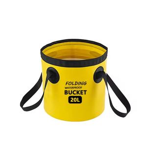 Cubo de Pesca Plegable Impermeable de PVC - Cubo Portátil para Exteriores con Asa Suave para Pesca y Camping - Product Image 3