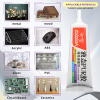 Adhésif PUR Zhanlida 110ml à prise rapide et haute transparence pour lunettes VR, ordinateurs portables, équipements médicaux, collage de films élastiques à durcissement souple