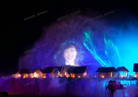 Fuente Musical de Agua con Proyección de Hologramas 3D Personalizada, con Espectáculo de Láser para Parques, Plazas y Espacios Comerciales