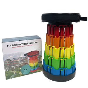 Sgabello ottomano pieghevole telescopico pieghevole retrattile microscopico <span class=keywords><strong>in</strong></span> <span class=keywords><strong>plastica</strong></span> portatile da campeggio all'aperto con Logo personalizzato - Product Image 6