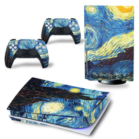 Ensemble complet d'autocollants pour PS5 Film de protection Disc Edition Decal Cover For PS5 Console Controller Skin Sticker