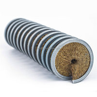 Brosse en spirale en nylon personnalisable OEM de qualité industrielle nettoyage de fil enroulé vers l'intérieur polissage détartrage prix d'usine