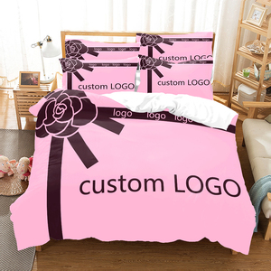 Set di Biancheria da Letto di Lusso Personalizzato 4 Pezzi con Motivo Floreale, Copripiumino Europeo Extra Large Queen Size - Product Image 2