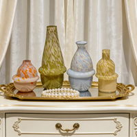 RYLAVA Nouveauté Vase en verre artisanal hydroponique style bohème moderne pour arrangement floral de table de mariage
