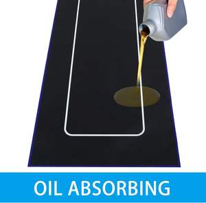 Tapis de sol pour garage moto 78,7x29,5 pouces, lavable, antidérapant, absorbant l'huile, avec support en caoutchouc, adapté aux animaux domestiques, antimicrobien, pour la maison et le golf - Product Image 3