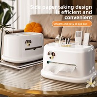 Boîte à mouchoirs en plastique, design moderne et simple, pour la maison, le salon, la table basse, le restaurant, modèle créatif, luxe léger, multifonctionnel
