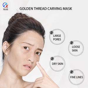 מסכת פנים חד פעמית מבד עם קולגן להרמת עור, לחות והזנה לעור, דגם Y410 Golden Thread - Product Image 4