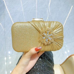 New Cross-border Flash Rhinestone Clutch Bag Handbag <b>Party</b> <b>Box</b> Dinner Bag PVC Closure Daily Use Tanjing - Product Image 6
