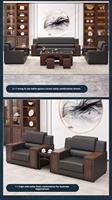 Nouveau Mobilier de Bureau Chinois : Canapé de Réception, Canapé de Bureau Moderne Simple et Table Basse
