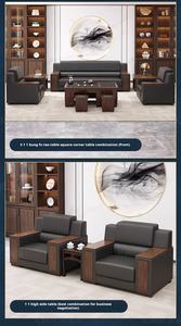 أثاث المكاتب الصينية الجديدة أريكة الاستقبال بسيطة الحديثة مكتب أريكة طاولة القهوة الجمع - Product Image 5