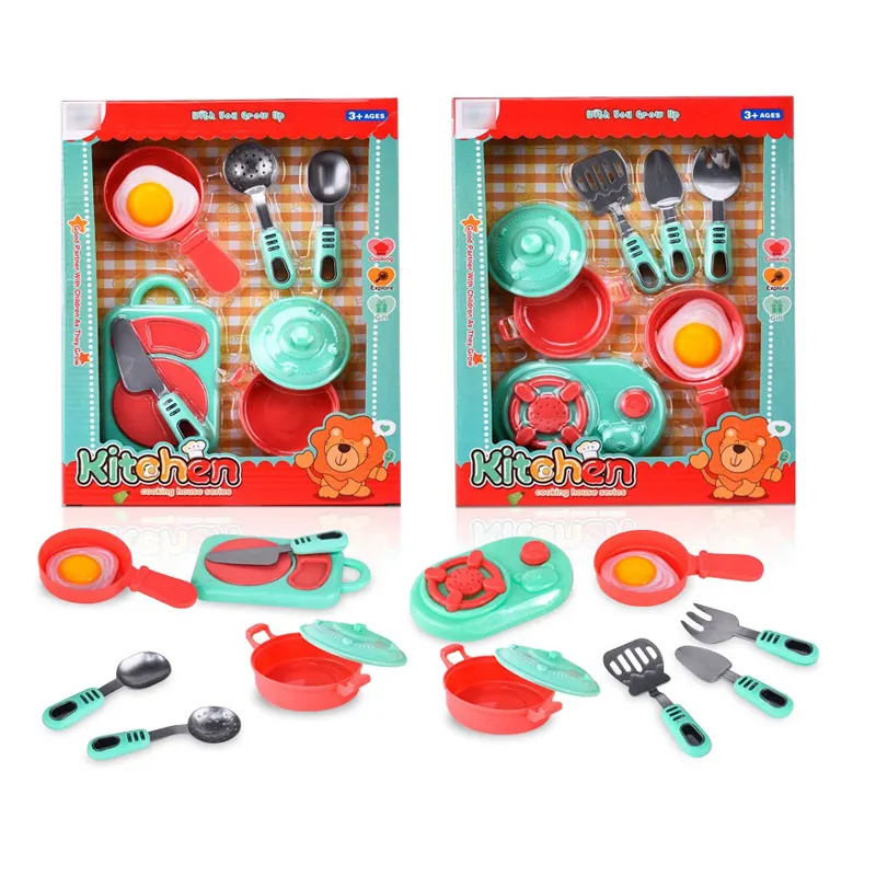 YR85891 Top popular cooking role play game Funny Plastic Toy Tableware Mini Cutting Fruit kitchen Set For Kids