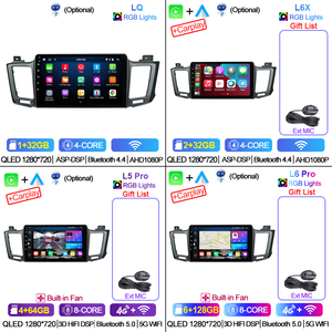 วิทยุติดรถยนต์ LEHX 8Core 5G WIFI สำหรับรถยนต์โตโยต้า RAV4 RAV 4 XA40 5 XA50 ปี 2012-2018 ระบบ Android 12 2 Din Autoradio รองรับ Carplay พร้อมระบบนำทาง GPS และเครื่องเล่น DVD ในรถยนต์ - Product Image 4