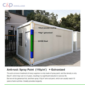 Paquete plano 20ft 40ft casas de contenedores expandible Prefa <span class=keywords><strong>casa</strong></span> de contenedores casas de contenedores desmontables <span class=keywords><strong>casa</strong></span> de lujo prefabricada modular - Product Image 5