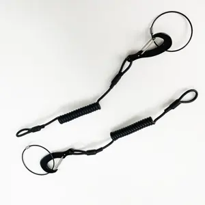 سنادة أدوات مخصصة قابلة للسحب باللون الأسود مع حبل كيفلر للألعاب الشتوية