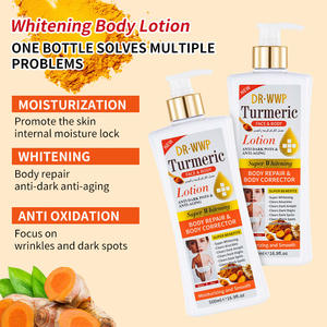 Lotion corporelle éclaircissante et blanchissante en gros, OEM, biologique, vitamine C, curcuma, alpha-arbutine, papaye, marque privée - Product Image 6