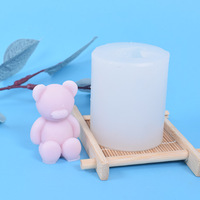 Neue Ideen Bär Silikon form Schokoladen formen Seife 3D Kuchen form Bär Silikon formen für Harz Jelly Candy Backen Eiswürfel formen