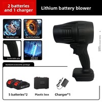 Mini sèche-cheveux turbo électrique sans fil 21V Souffleur de feuilles puissant pour le dépoussiérage et le bricolage avec batterie