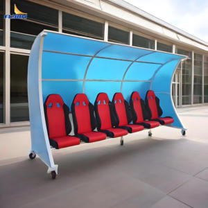 Banc d'abri de siège d'entraîneur en cuir certifié OEKO-TEX FYS-03 - Product Image 2